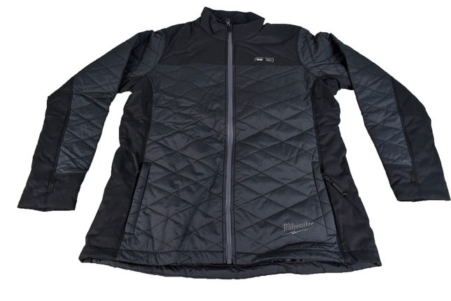 Milwaukee 233B-20L Women's Large M12 12-Volt Lithium-Ion Cordless AXIS Black Heated Quilted Jacket (Jacket Only)