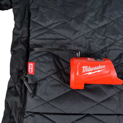 Milwaukee 233B-20L Women's Large M12 12-Volt Lithium-Ion Cordless AXIS Black Heated Quilted Jacket (Jacket Only)