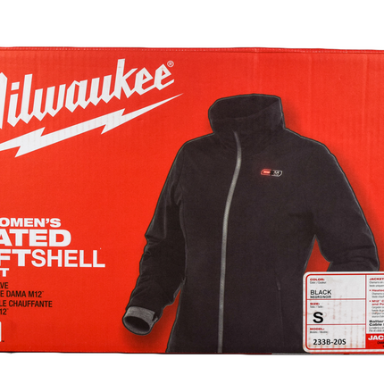 Milwaukee 233B-20S Women's Small M12 12-Volt Lithium-Ion Cordless AXIS Black Heated Quilted Jacket (Jacket Only)