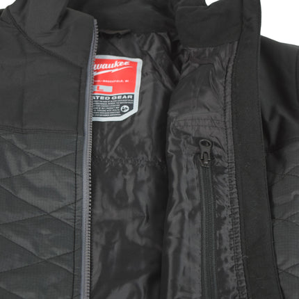 Milwaukee 233B-212X Women's M12 AXIS Black Heated Quilted Jacket Kit w/ Battery