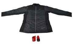 Milwaukee 233B-21L M12 Lithium-Ion Womens Black Heated Quilted Jacket Kit with Battery (Large)