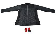 Milwaukee 233B-21M M12 Lithium-Ion Womens Black Heated Quilted Jacket Kit with Battery (Medium)