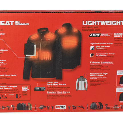 Milwaukee 233B-21XL Women's M12 Heated Quilted Jacket Kit w/ Battery (XL/Black)