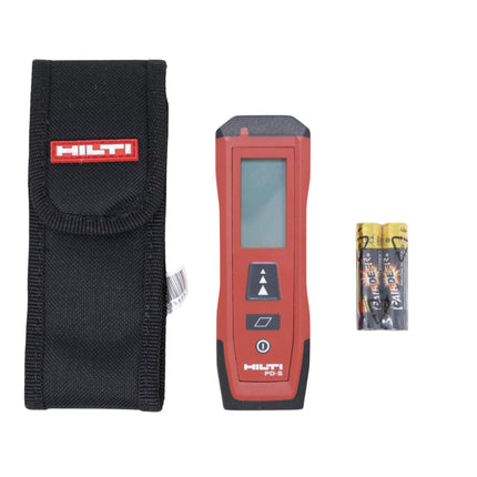 Hilti PD-S Laser Distance Measurer, Compact Digital Laser Measure Tool for Distance, Area, and Continuous Measurement, Easy One-Button Operation