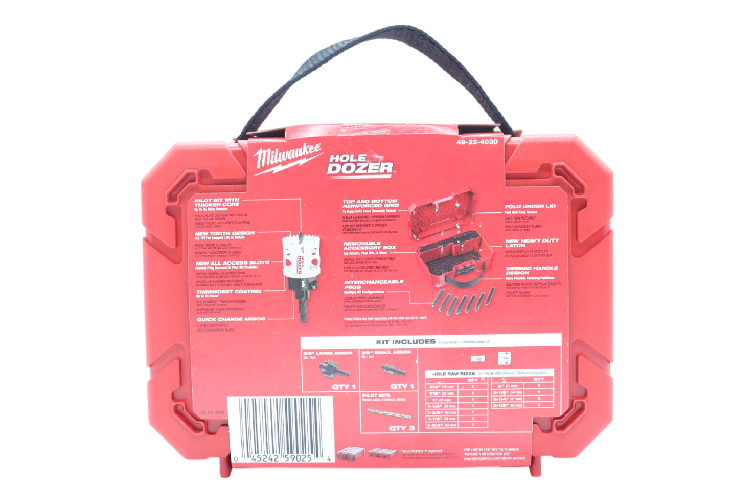 Milwaukee 49-22-4030 General-Purpose Hole Saw Set of 16 Pieces