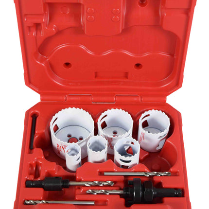 Milwaukee 49-22-4095 10-Piece Electricians Ice Hardened Hole Saw Kit