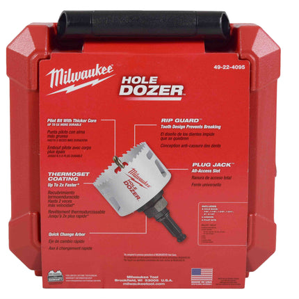 Milwaukee 49-22-4095 10-Piece Electricians Ice Hardened Hole Saw Kit