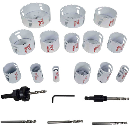 Milwaukee 49-22-4105 Hole Dozer Master Electrician's Hole Saw Kit - 19PC