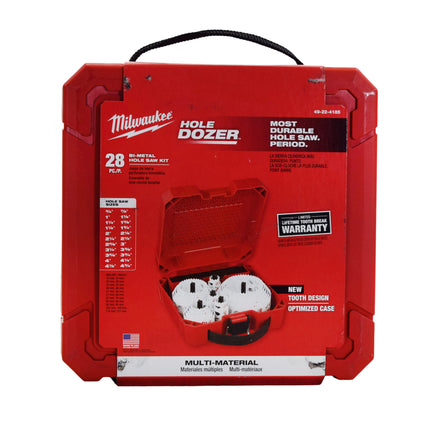 Milwaukee 49-22-4185 28-Piece All Purpose Professional Ice Hardened Hole Saw Kit