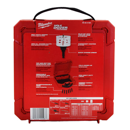 Milwaukee 49-22-4185 28-Piece All Purpose Professional Ice Hardened Hole Saw Kit