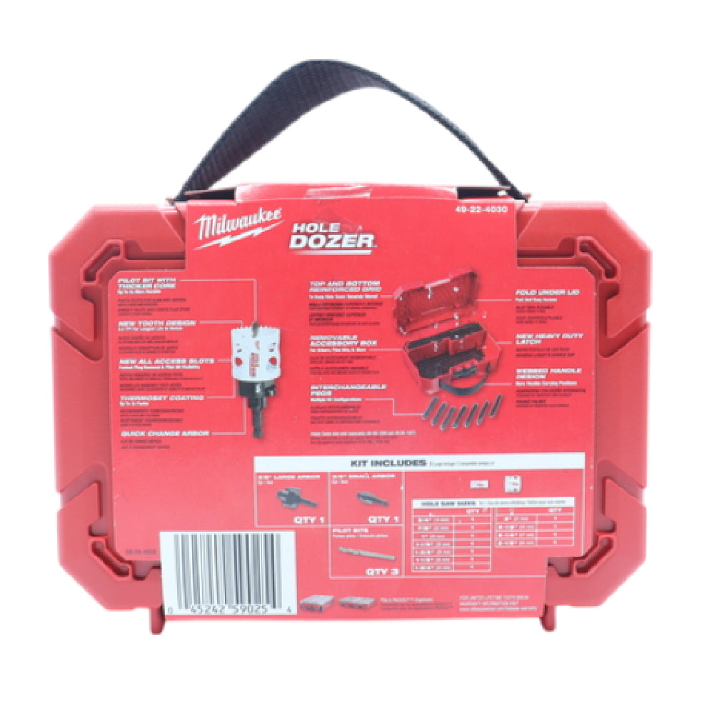 Milwaukee Tool 49-22-8610 4 Pc. Single-Piece Carbide Hole Cutter Set