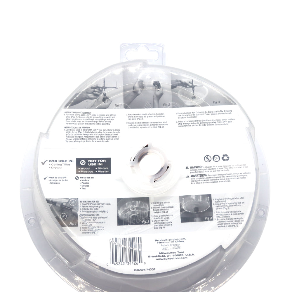 Milwaukee Adjustable hole cutter