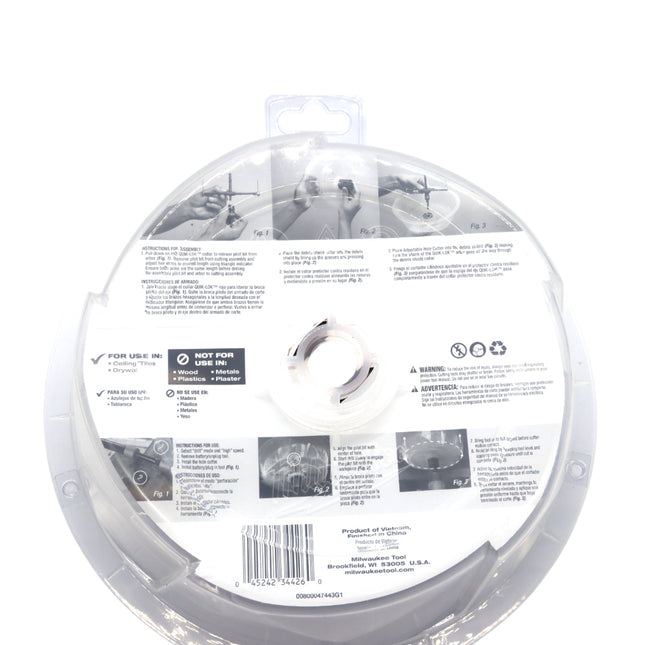 Milwaukee Adjustable hole cutter