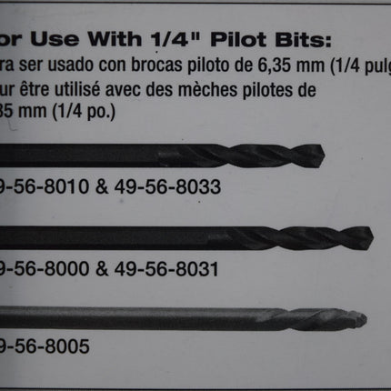 Milwaukee 49-56-7250 Large Quick Change Hole Saw Arbor 3/8" Shank