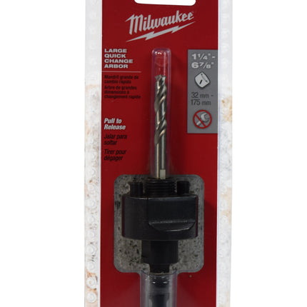 Milwaukee 49-56-7250 Large Quick Change Hole Saw Arbor 3/8" Shank