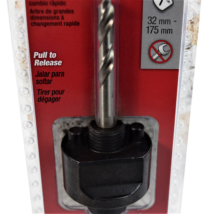 Milwaukee 49-56-7250 Large Quick Change Hole Saw Arbor 3/8" Shank