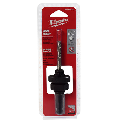 Milwaukee 49-56-9100 7/16-Inch Quick Change Large  Hole Saw Arbor