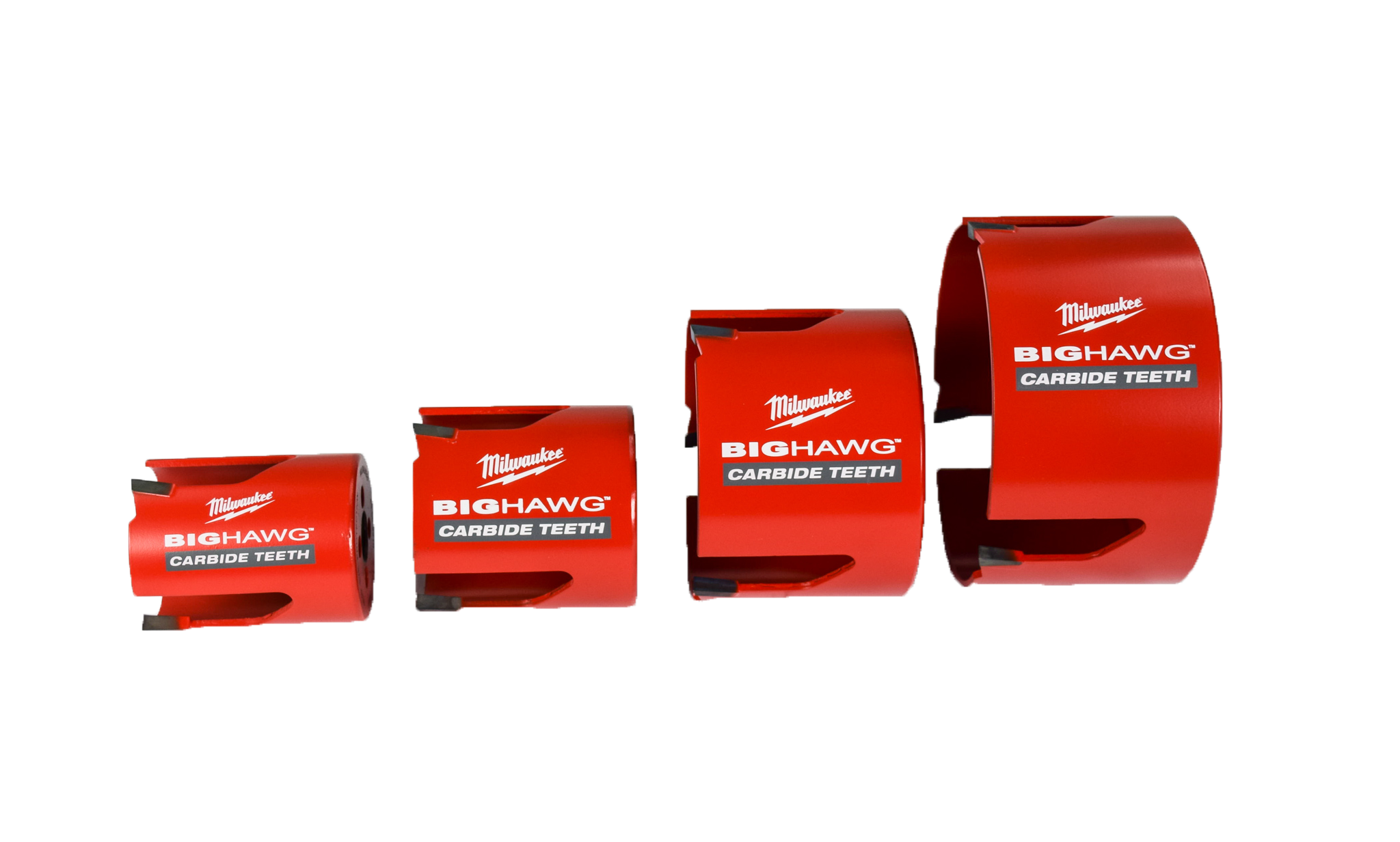 Milwaukee 49-56-9285 Big Hawg Carbide Teeth 8 pc Plumber's Hole Saw Kit