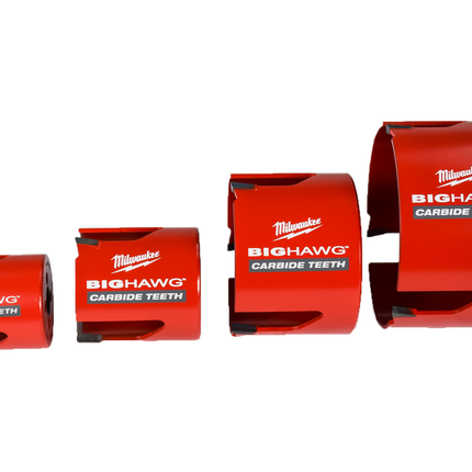 Milwaukee 49-56-9285 Big Hawg Carbide Teeth 8 pc Plumber's Hole Saw Kit