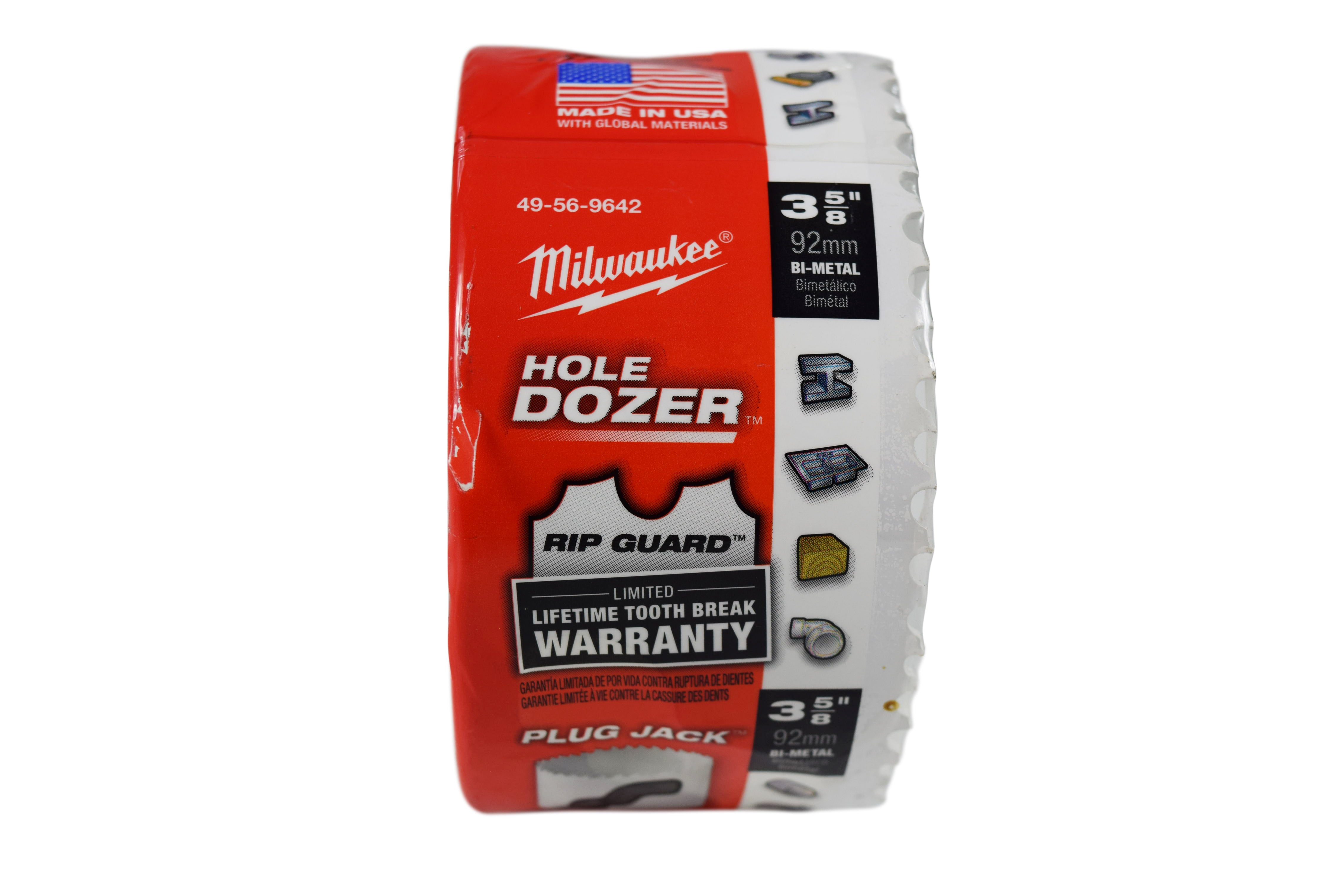 Milwaukee 49-56-9642 3-5/8-inch Hole Dozer Bi-Metal Multi-Purpose Hole Saw