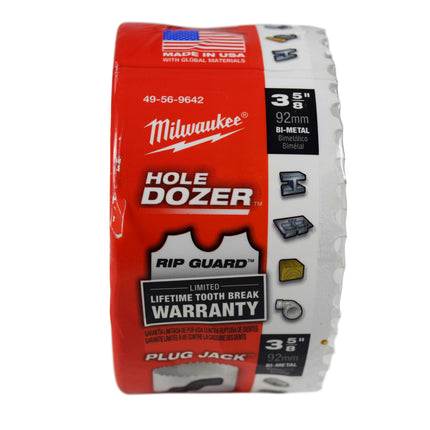 Milwaukee 49-56-9642 3-5/8-inch Hole Dozer Bi-Metal Multi-Purpose Hole Saw