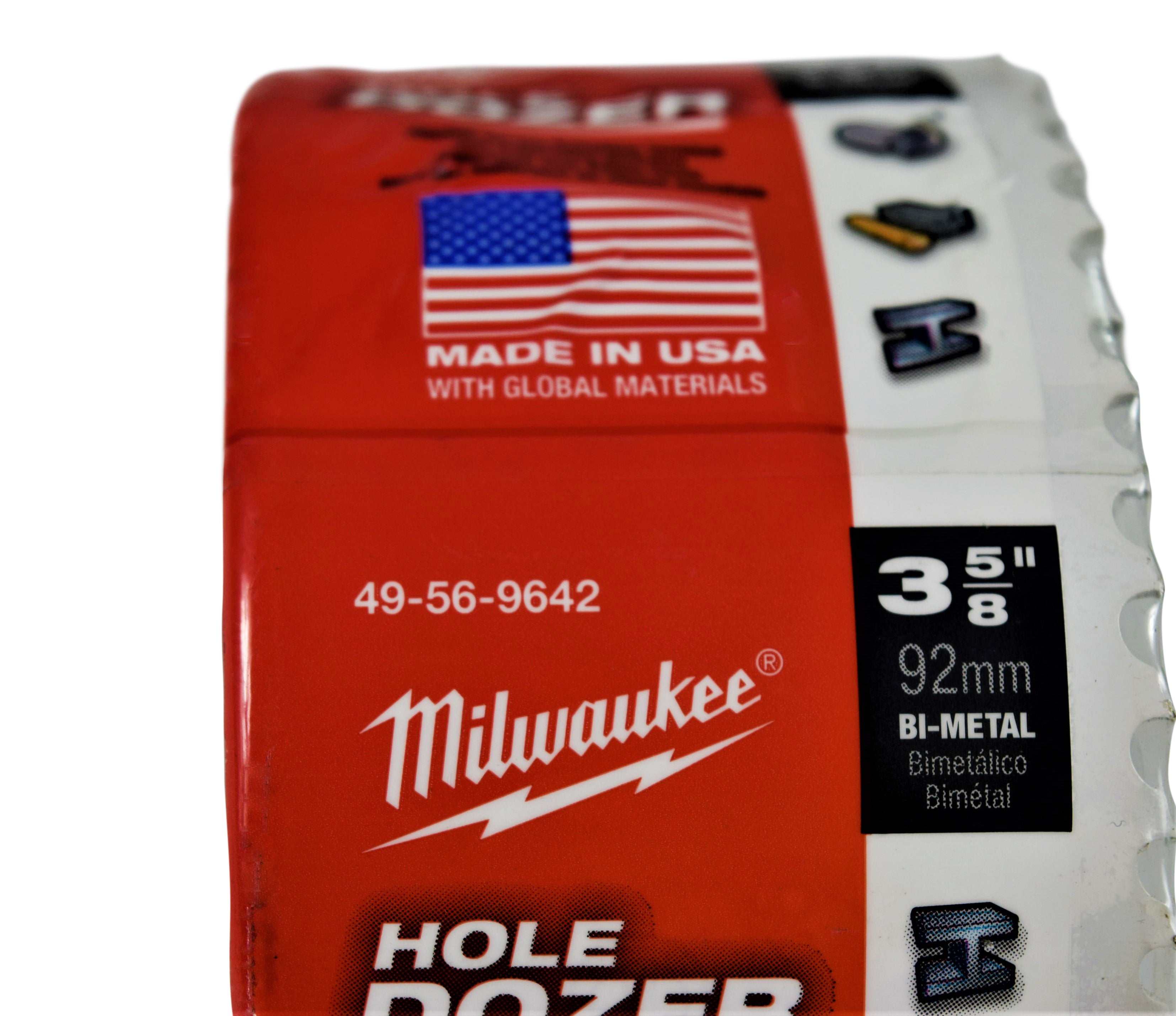 Milwaukee 49-56-9642 3-5/8-inch Hole Dozer Bi-Metal Multi-Purpose Hole Saw