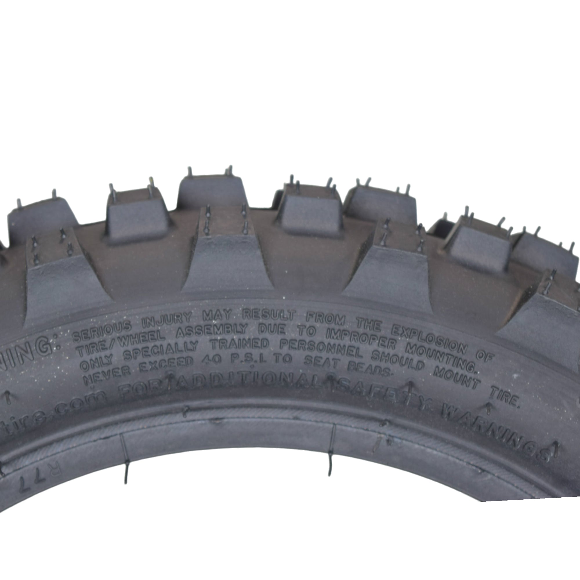 Hoosier Racing Tire Set: 70/100-10 IMX30 & 80/100-12 IMX30 Tube Tires & Keychain