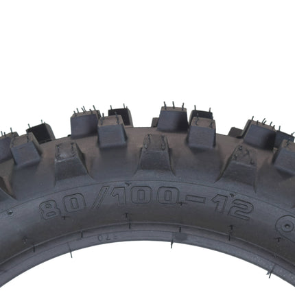 Hoosier Racing Tire Set: 70/100-10 IMX30 & 80/100-12 IMX30 Tube Tires & Keychain