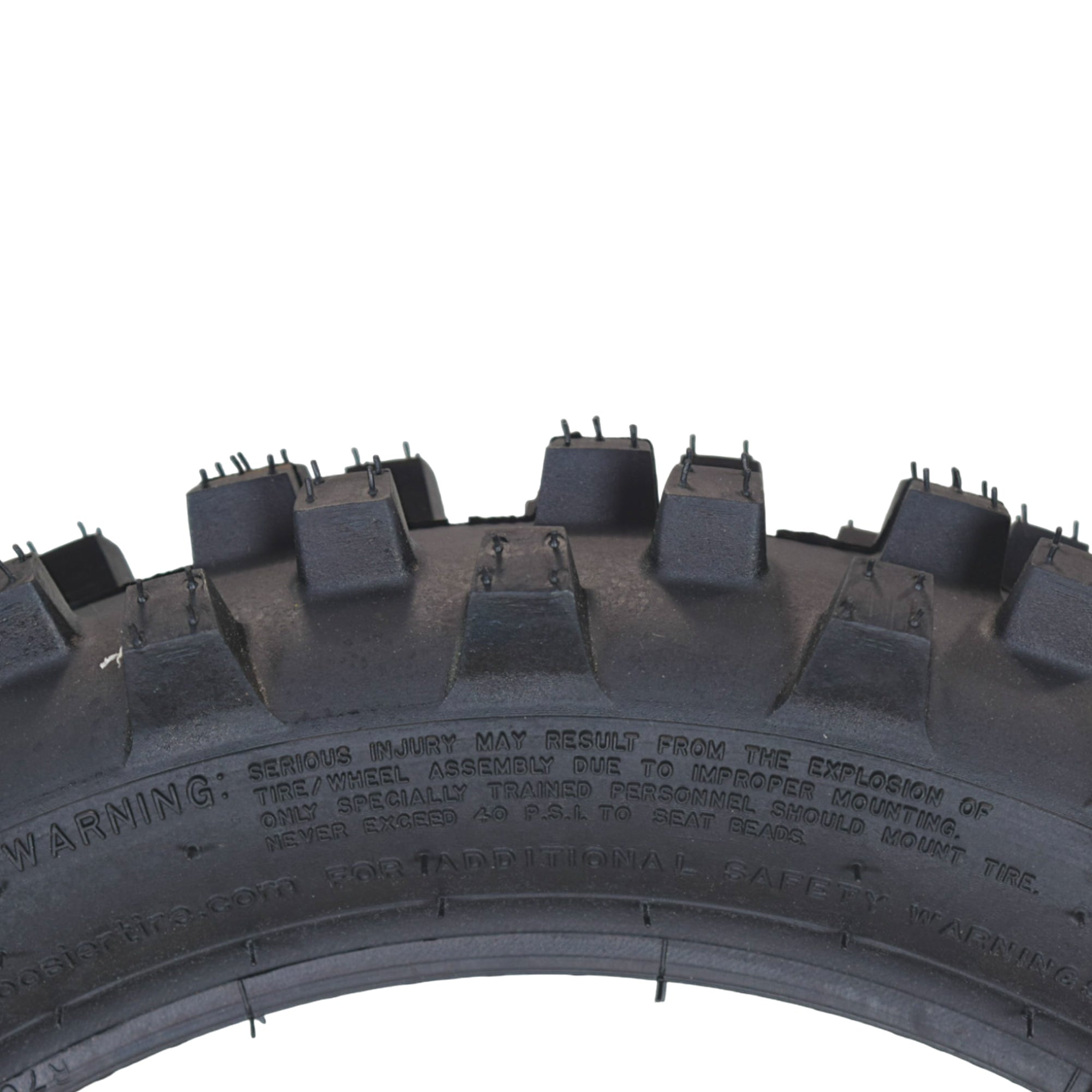 Hoosier Racing Tire Set: 70/100-10 IMX30 & 80/100-12 IMX30 Tube Tires & Keychain