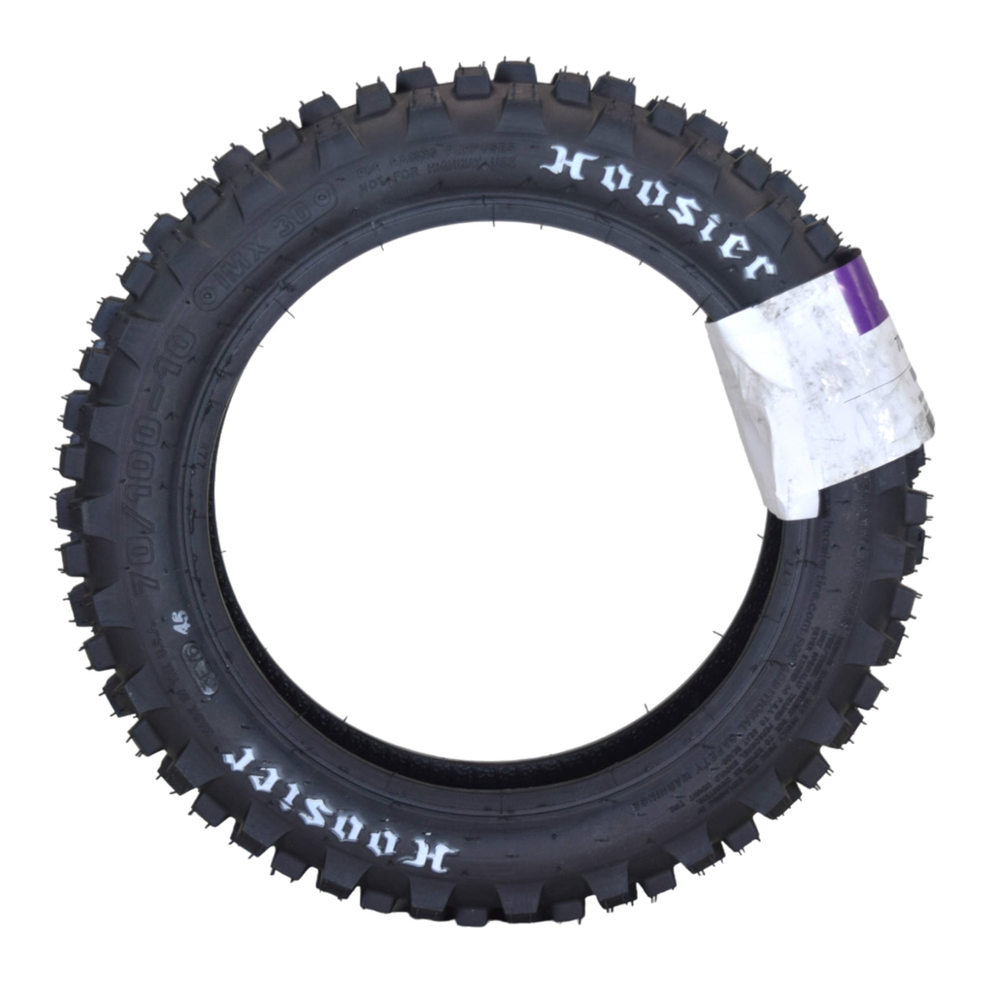 Hoosier Racing Tire 70/100-10 IMX30 Dirt Bike Rear Tube Type Tire with Hoosier Keychain