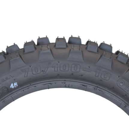 Hoosier Racing Tire 70/100-10 IMX30 Dirt Bike Rear Tube Type Tire with Hoosier Keychain