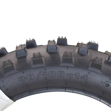 Hoosier Racing Tire Set: 60/100-14 MX30 & 90/100-14 IMX30 Tube Tires & Keychain