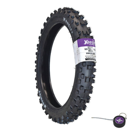 Hoosier Racing Tire 60/100-12 MX30 65cc Dirt Bike Front Tube Type Tire with Hoosier Keychain