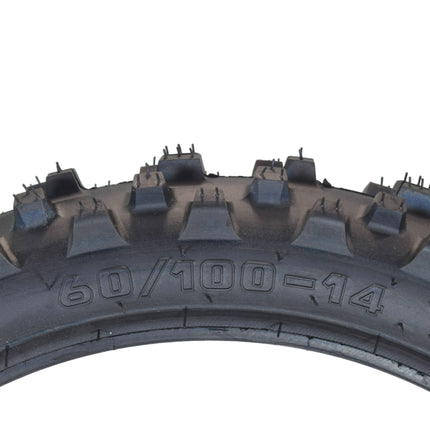 Hoosier Racing Tire 60/100-12 MX30 65cc Dirt Bike Front Tube Type Tire with Hoosier Keychain