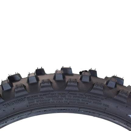Hoosier Racing Tire Set: 70/100-17 MX30 & 90/100-14 IMX30 Tube Tires & Keychain