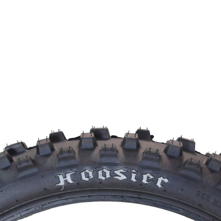 Hoosier Racing Tire Set: 70/100-17 MX30 & 90/100-14 IMX30 Tube Tires & Keychain