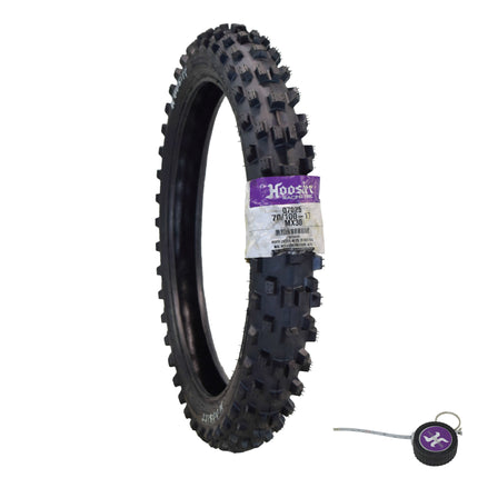 Hoosier Racing Tire 70/100-17 MX30 85cc Dirt Bike Front Tube Type Tire with Hoosier Keychain