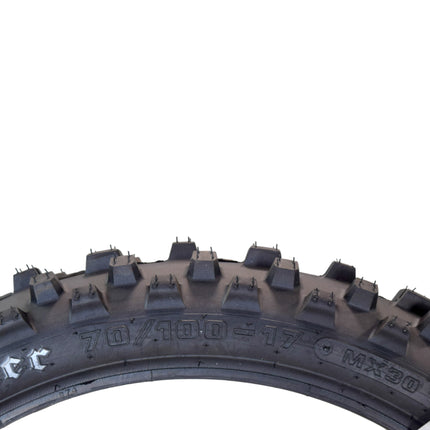 Hoosier Racing Tire 70/100-17 MX30 85cc Dirt Bike Front Tube Type Tire with Hoosier Keychain