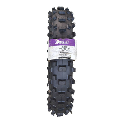 Hoosier Racing Tire 90/100-14 IMX30 85cc Dirt Bike Rear Tube Type Tire with Hoosier Keychain