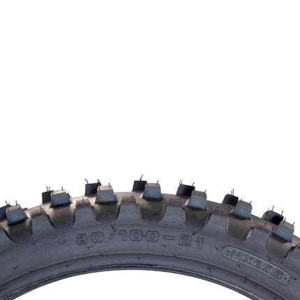 Hoosier Racing Tire 80/100-21 MX25S C100 125, 250, 450cc Dirt Bike Front Tire with Hoosier Keychain
