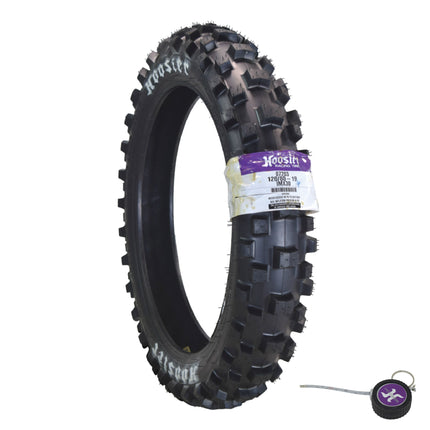 Hoosier Racing Tire 80/100-21 MX30S C100 125, 250, 450cc Dirt Bike Front Tire with Hoosier Keychain