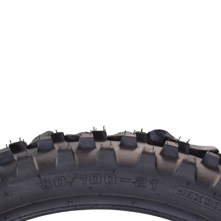 Hoosier Racing Tire 80/100-21 MX30S C100 125, 250, 450cc Dirt Bike Front Tire with Hoosier Keychain