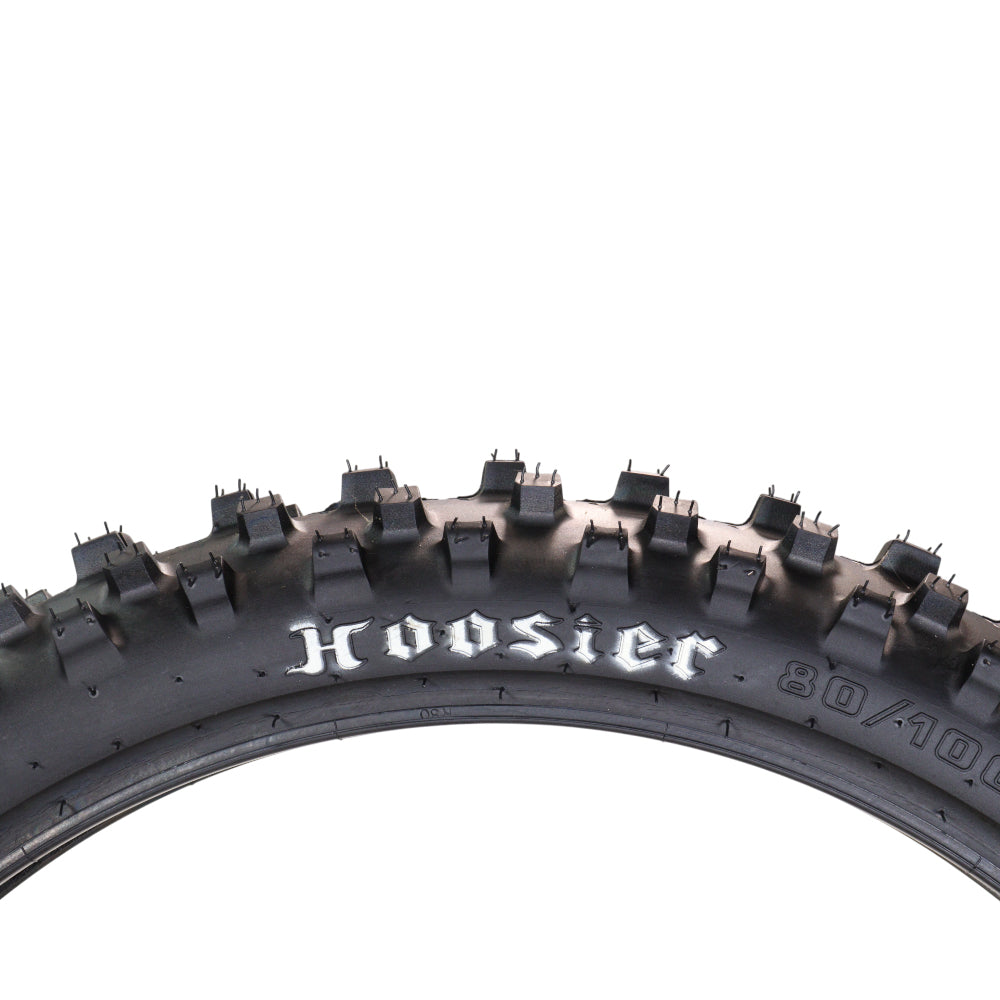 Hoosier Racing Tire 80/100-21 MX30F Dirt Bike Front Tube Type Tire Ideal for 125, 250, 450cc Bikes with Hoosier Keychain