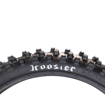 Hoosier Racing Tire 80/100-21 MX30F Dirt Bike Front Tube Type Tire Ideal for 125, 250, 450cc Bikes with Hoosier Keychain