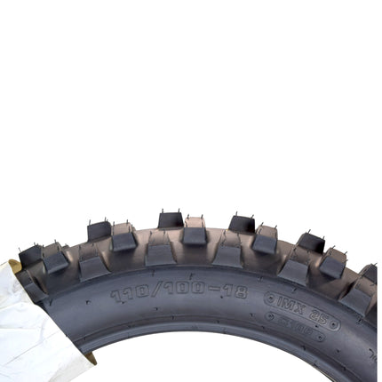 Hoosier Racing Tire 110/100-18 IMX25 125, 250, 450cc Dirt Bike Rear Tube Type Tire with Hoosier Keychain