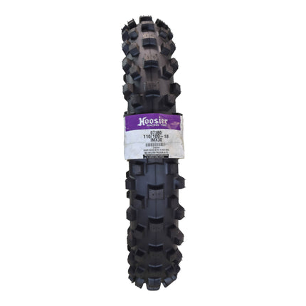 Hoosier Racing Tire 110/100-18 IMX30 Dirt Bike Rear Tube Type Tire Ideal for 125, 250, 450cc Bikes with Hoosier Keychain