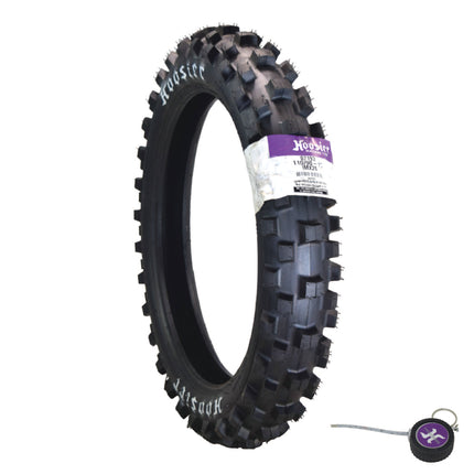 Hoosier Racing Tire 110/90-19 IMX20 C100 125, 250, 450cc Dirt Bike Rear Tire with Hoosier Keychain