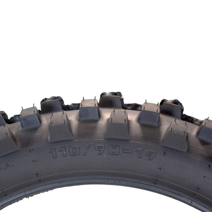 Hoosier Racing Tire 110/90-19 IMX30 C100 125, 250, 450cc Dirt Bike Rear Tire with Hoosier Keychain