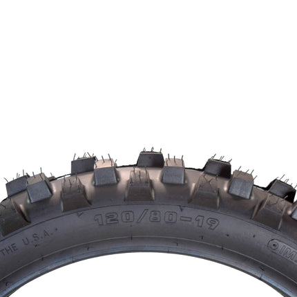 Hoosier Racing Tire 120/80-19 IMX20 C100 250, 450cc Dirt Bike Rear Tube Type Tire with Hoosier Keychain
