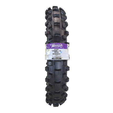 Hoosier Racing Tire 120/80-19 IMX30 C100 250, 450cc Dirt Bike Rear Tube Type Tire with Hoosier Keychain